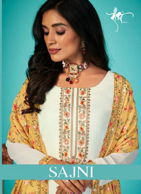 Sajni By Radha Heavy Georgette Sharara With Dupatta Suit Catalog
